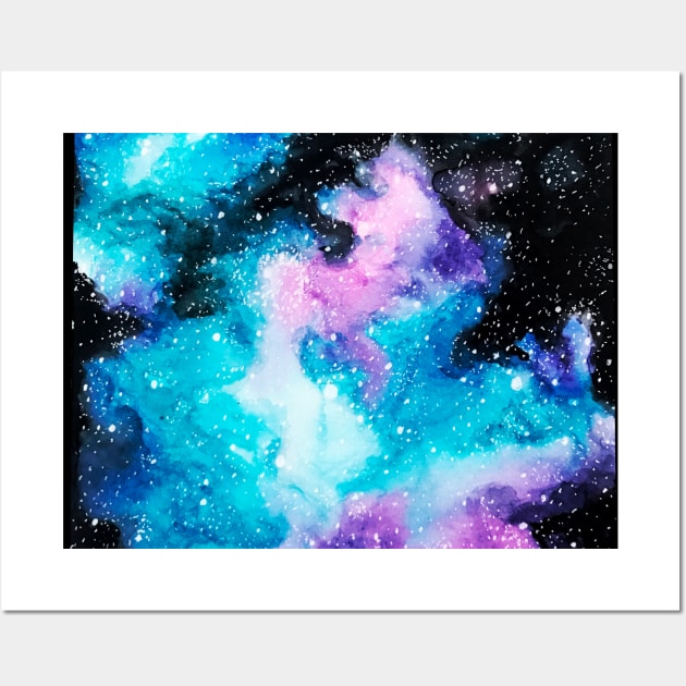 Watercolor Galaxy Wall Art by Lady Lilac